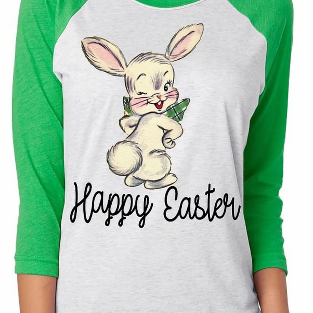 Happy Easter graphic top unisex comfortable